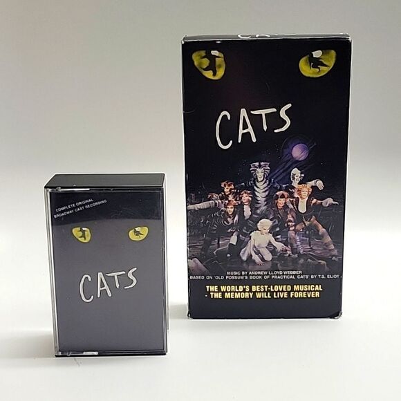Polygram Other - CATS The Musical Double Audio Casette and VHS Tape Bundle Special
